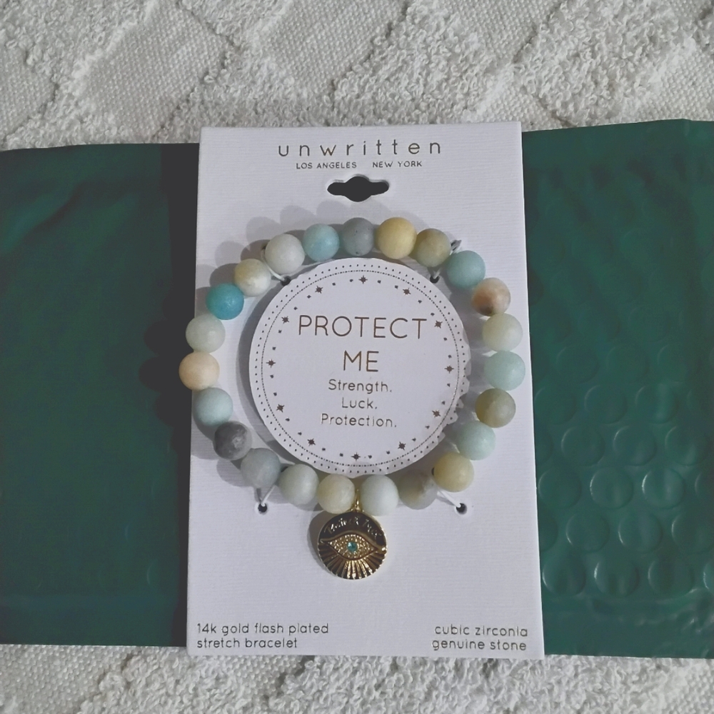 Unwritten  "Protect Me" Bead Bracelet.  NWT